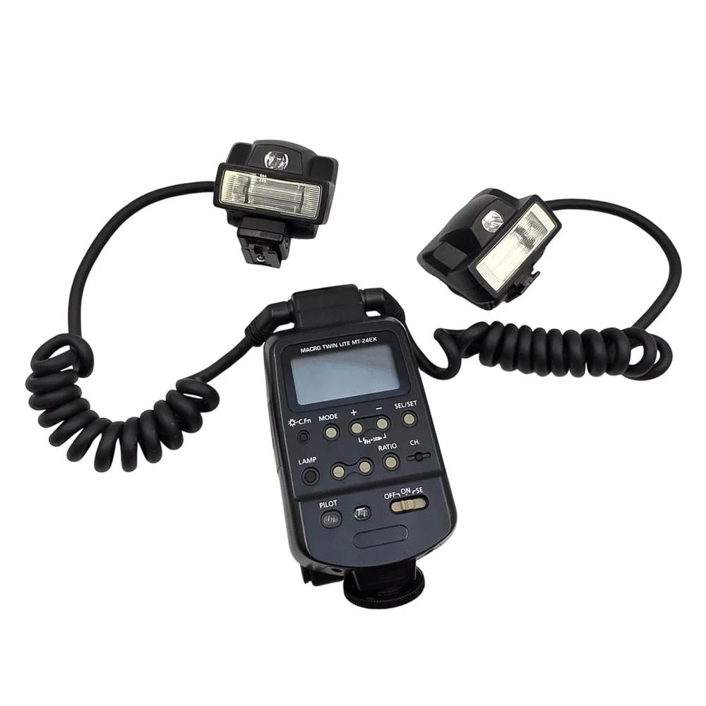 Canon Macro Twin Lite MT-24EX Digital SLR Camera Flash Made in Japan 004650 T3